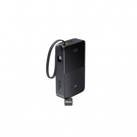LiPo PowerBank 20000mAh 22.5W USB-A, USB-C integreeritud USB-C kaabliga, Bipow2 Pro EnerFill must BA