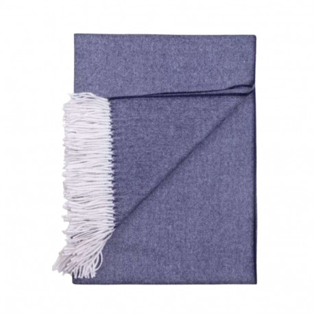 SOKISAHTEL Alpakavillane kalasabamustriga tumesinise pleed 425