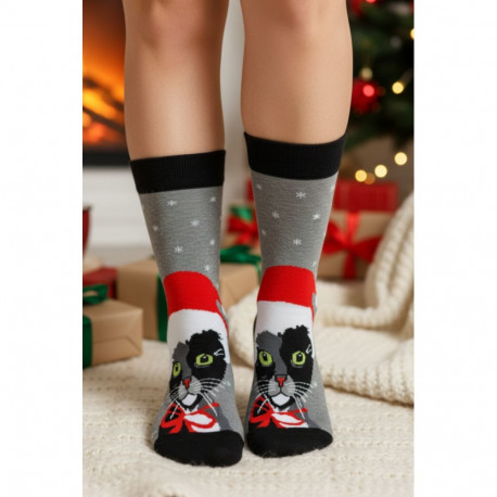 SOKISAHTEL CAT CHRISTMAS kassiga puuvillased jõulusokid 444, 446
