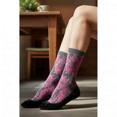 SOKISAHTEL Pierre Mantoux ARA hallid roosa mustriga sokid 444