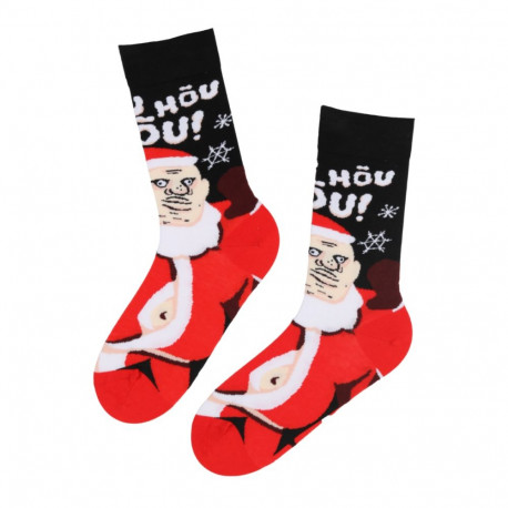 SOKISAHTEL VANAMEHE JÕULUŠOKK puuvillased jõuluvanaga sokid 444