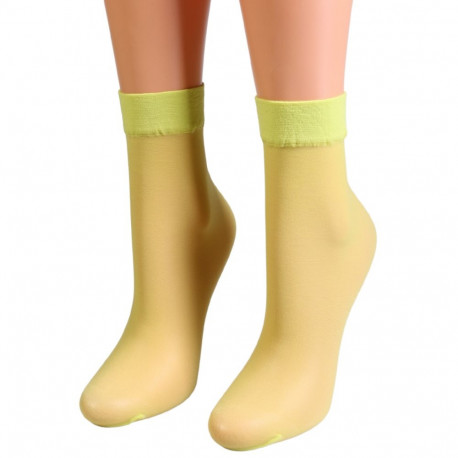 SOKISAHTEL Sarah Borghi BRAVA kollased õhukesed sokid 444