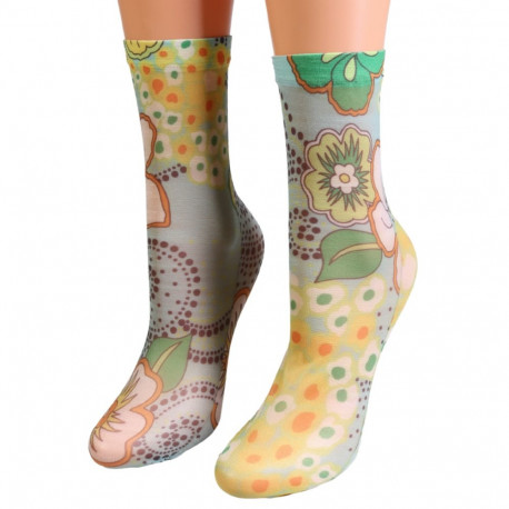 SOKISAHTEL Sarah Borghi EDDA õhukesed printmustriga sokid 444