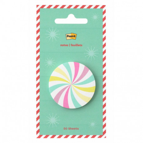 Post-it® Jingle Notes 50 Sheets/Pad candy swirl