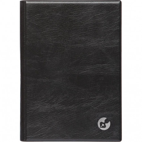 Book calendar Boss A5, WEEK vertical, spiral binding, plastic covers (BLACK) 00039/40070