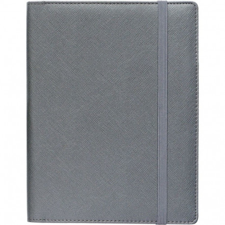 Book calendar Boss Week A5 horizontal, spiral binding, SHINE covers (GRAY) 00060/40250