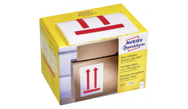 Sticker label AVERY Zweckform warning label (keep upside down)