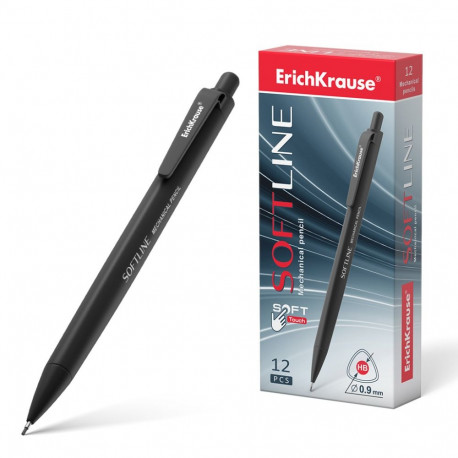 Mechanical pencil ErichKrause SoftLine 0.9, HB (box 12 pcs.)