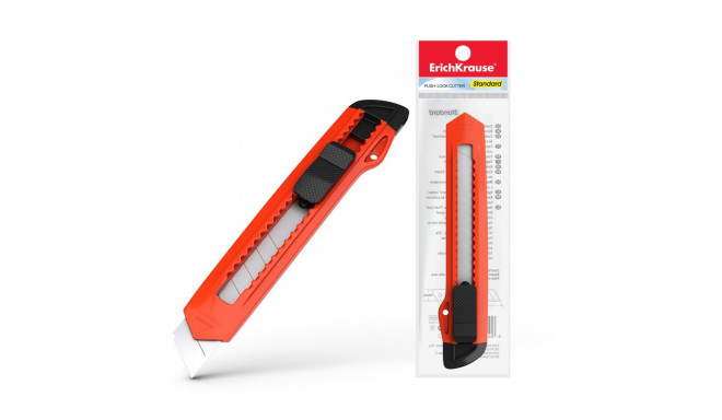 Cutter push-lock ErichKrause® Standard, 18 mm (polybag 1 pcs)