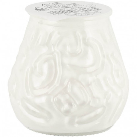 Candle in glass cup VENICE white 40-50h