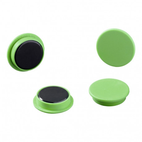 Magnet green - 32 mm, holding power 8N, height 7 mm, 4 magnets per blister card