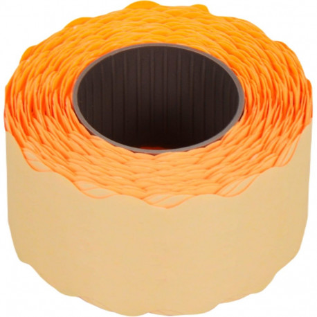 Sticker label for price gun 26x12mm orange 1500 pcs roll