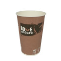 Cardboard coffee cup 200ml HUHTAMÄKI BioWare compostable 80pcs