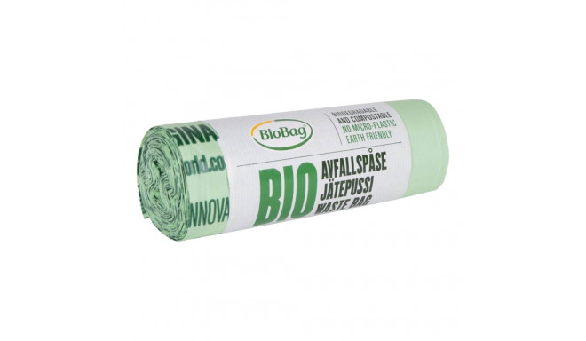 Prügikott 20L (420x540mm) 15mic biolagunev komposteeritav BIOBAG 15tk