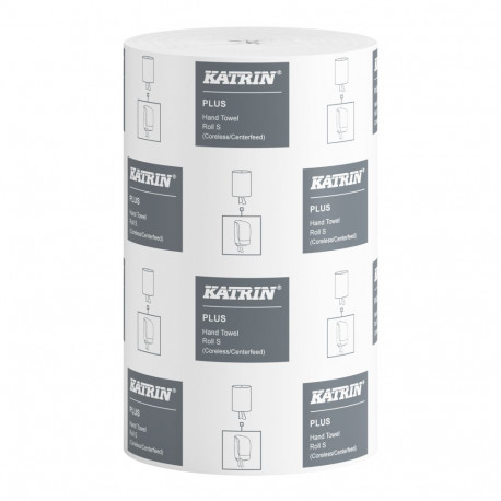 Rullkätepaber 1-kihiline KATRIN Plus 11cmx110m, valge, hülsita