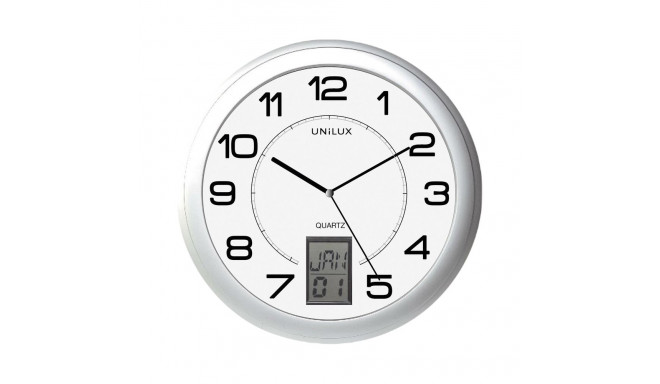 Wall clock UNILUX Intinct 31cm silver