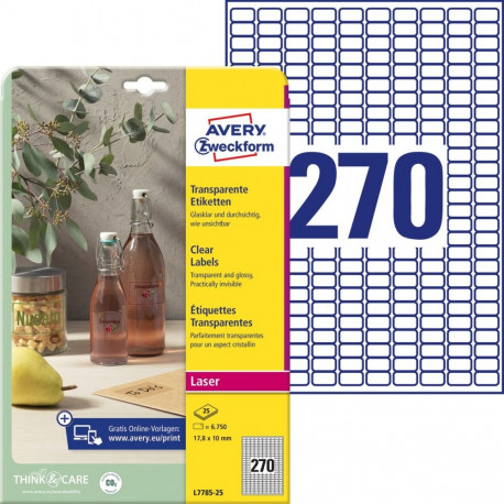 Clear Labels 17,8x10mm