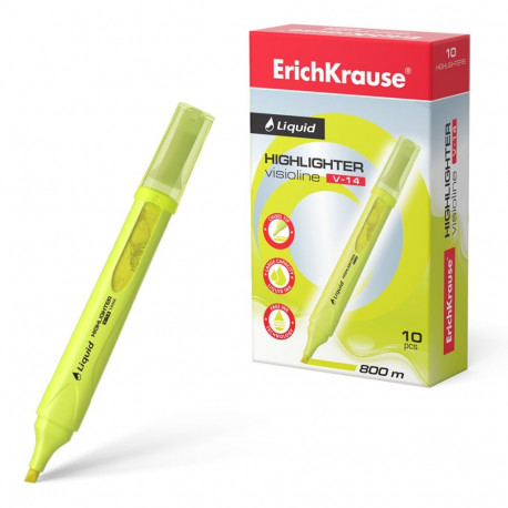 Tekstimarker ERICH KRAUSE Liquid Visioline V-14, neeonkollane