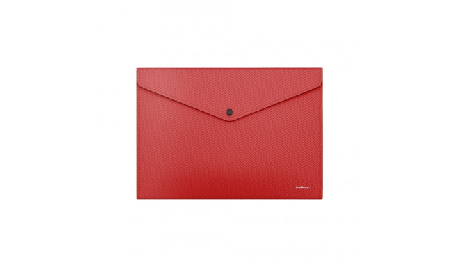 Envelope folder  ErichKrause® Fizzy Classic, А4, opaque, red (12 pcs in a bag)