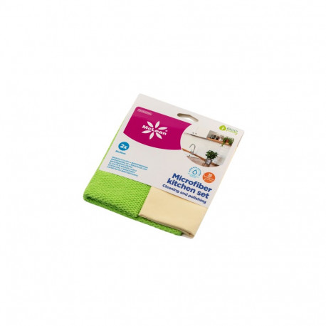 Set of microfiber cloths for glass surfaces MCLEAN 2 pcs in a pack 35x35cm