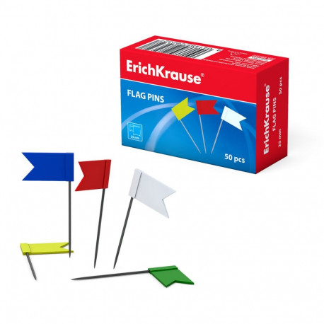 Flags ErichKrause® coloured (box 50 pcs)