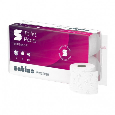 Tualettpaber 4-kihiline WEPA Super Soft lumivalge 8rl (043030)