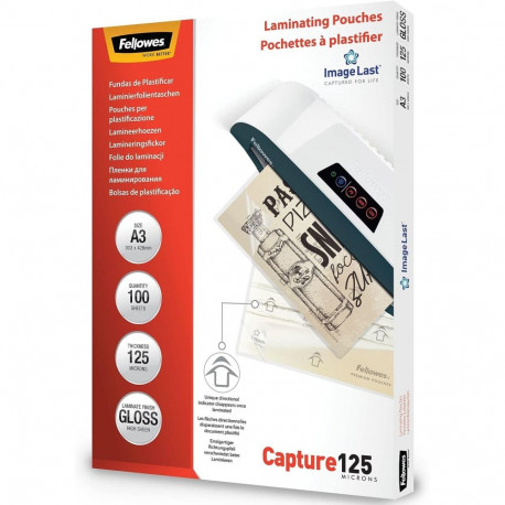 Laminating film A3 125mic 100 sheets FELLOWES