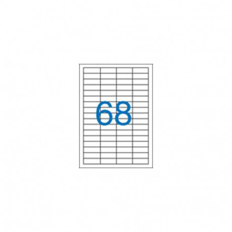 Kleebisetikett VICTORIA 48,5x16,9mm 68 lehel 100 lehte