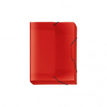 Plastic box with rubber FORPUS A4 30mm red
