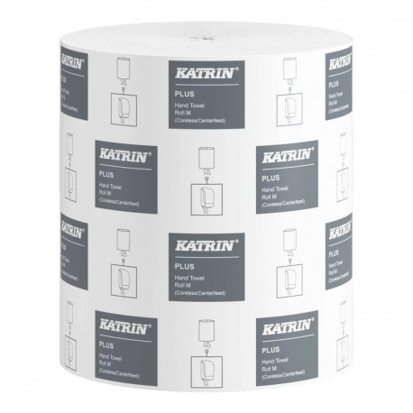 Roll paper 1-layer KATRIN Plus M 20cmx280m without sleeve (475355)