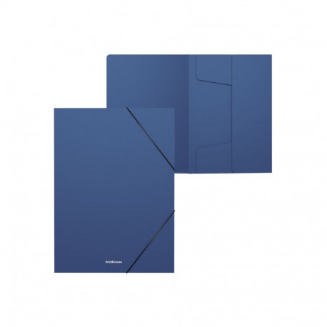 Plastmapp kummiga ERICH KRAUSE Matt Classic A4 30mm sinine
