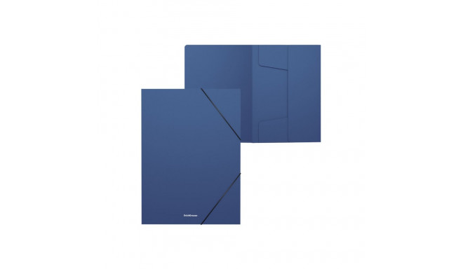 Plastmapp kummiga ERICH KRAUSE Matt Classic A4 30mm sinine