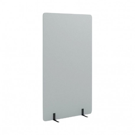 Acoustic/noise-absorbing partition standing on legs STOO Free 1000x1600mm light gray