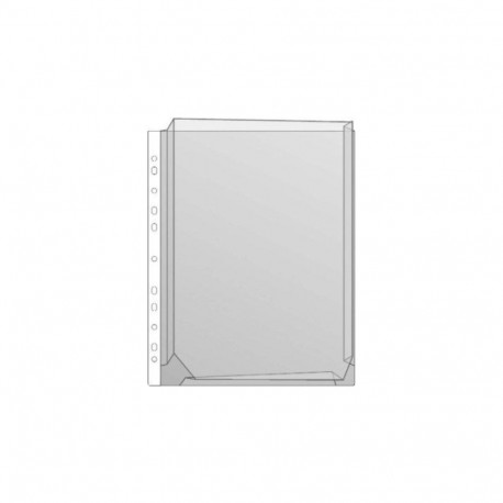 A4 kangaroo U-pocket flapless PROLEXPLAST bound in plastic pocket