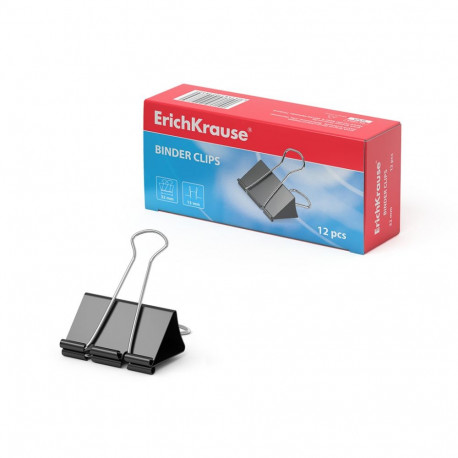 Binder clips ErichKrause®, 32 mm, (box 12 pcs)