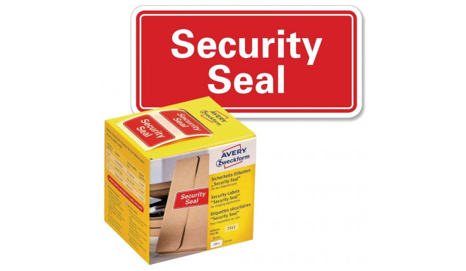 Sticker label AVERY Zweckform symbol "Security" 38x20mm