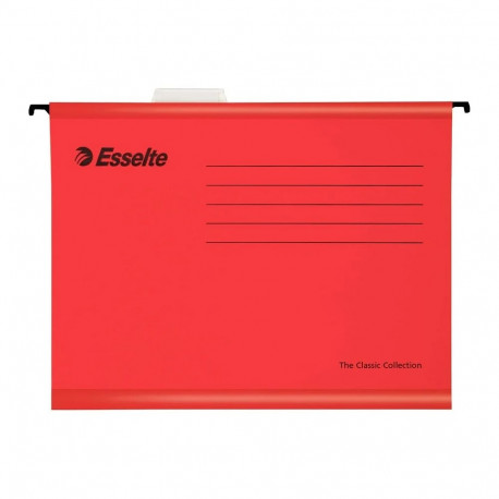 Rippkaaned ESSELTE A4 kartong punane 25tk