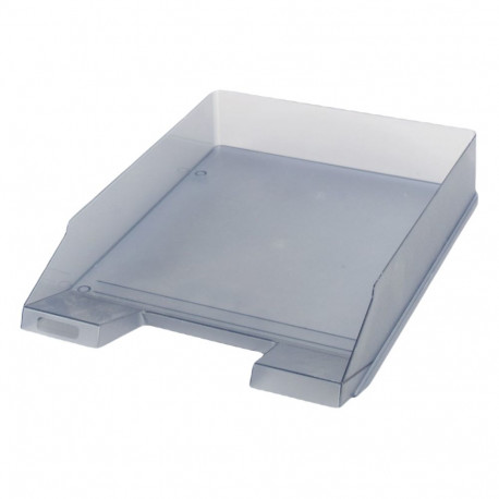 Letter tray, plastic, VICTORIA OFFICE, transparent smoke