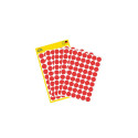 Sticker label AVERY Zweckform Q12mm red 270 pcs (3141)
