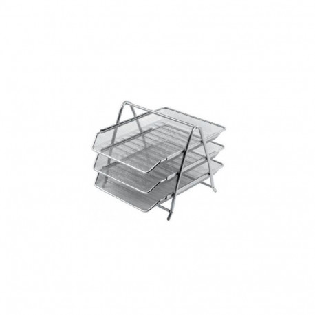 Document drawer A4 3-part metal silver FORPUS
