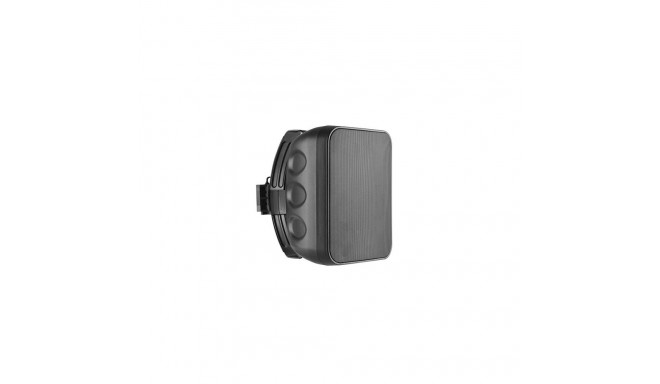 Wall Speaker, 60W, 6.5", Two-Way, Black, Weather-Resistant