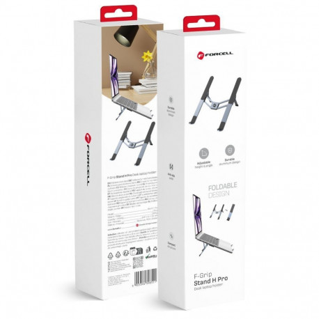 Forcell Desk holder for laptop / tablet foldable Forcell F-Grip Fold Stand H Pro gray