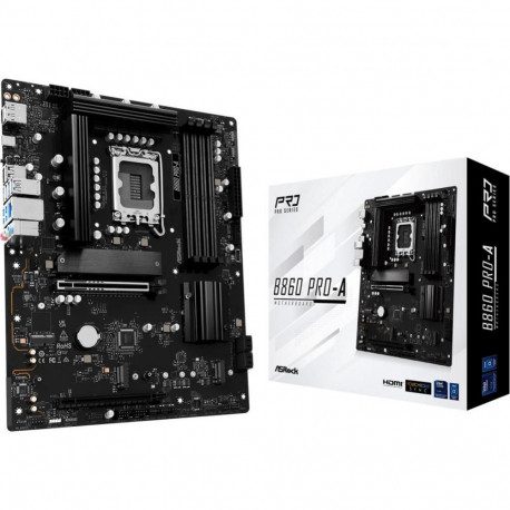 Asrock Mainboard||Intel B860 Express|LGA1851|ATX|Memory DDR5|Memory slots 4|1xHDMI|1xDisplayPort|1xA
