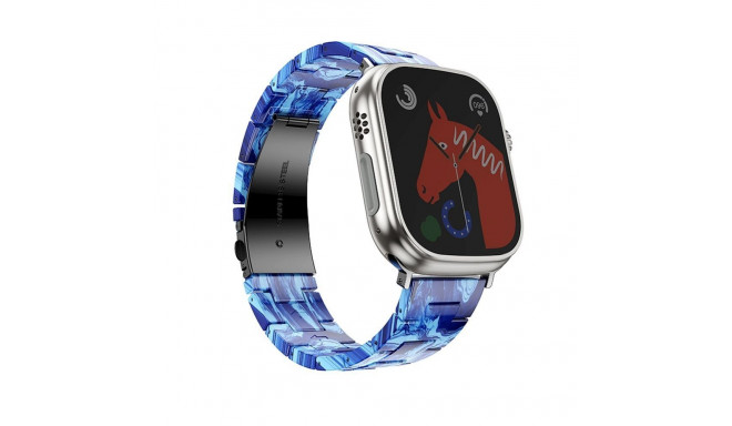 Forcell FORCELL F-DESIGN FA04 marble textured resin strap for APPLE Watch 38 / 40 / 41 mm blue