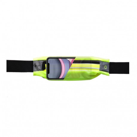 Art ART sport belt with case and light APS-01G green