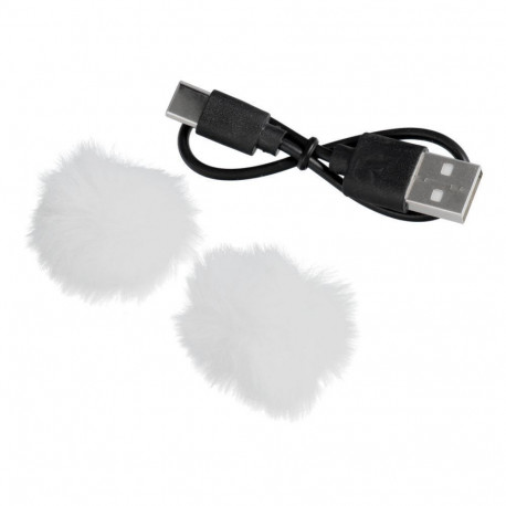 OEM Wireless lavalier microphone Lightning double with long hair (2 in set) K1 white
