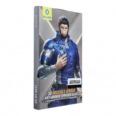 Blueo 5D Mr. Monkey Glass - Apple iPhone 17 black (AirbagAnti-broken)