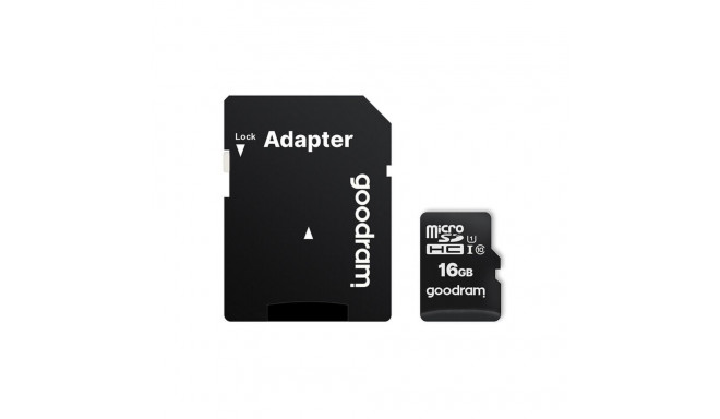 Goodram GOODRAM memory card microSD 16GB 100 MB/s class 10 UHS I with adapter SD