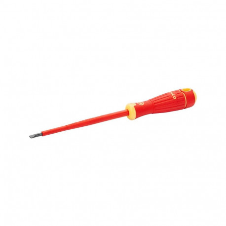INSULATED FLAT SCREWDRIVER SL4X100MM