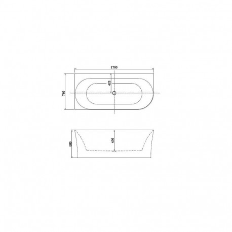 BATH STANDING TO WALL 139778R 170 RIGHT